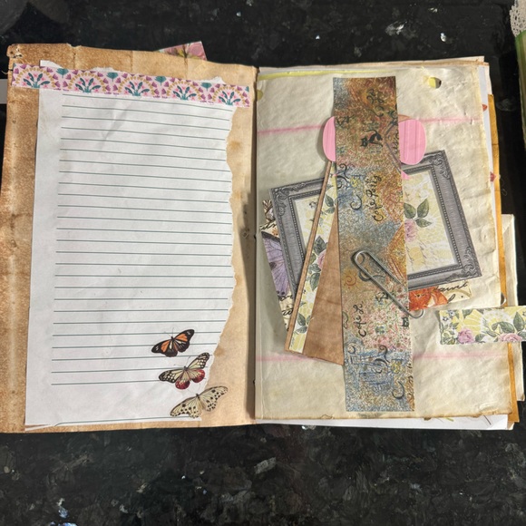 4 Pcs Bound Junk Journal Signatures Handcrafted Unique One of a Kind - Picture 11 of 14